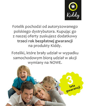 Autosedačka Kiddy Cruiserfix 3 záruka